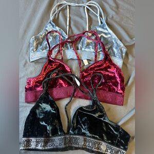 VS Pink Crushed Velvet Bundle